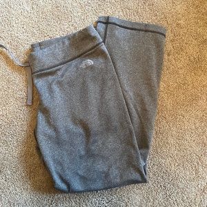 The north face gently worn sweat pants